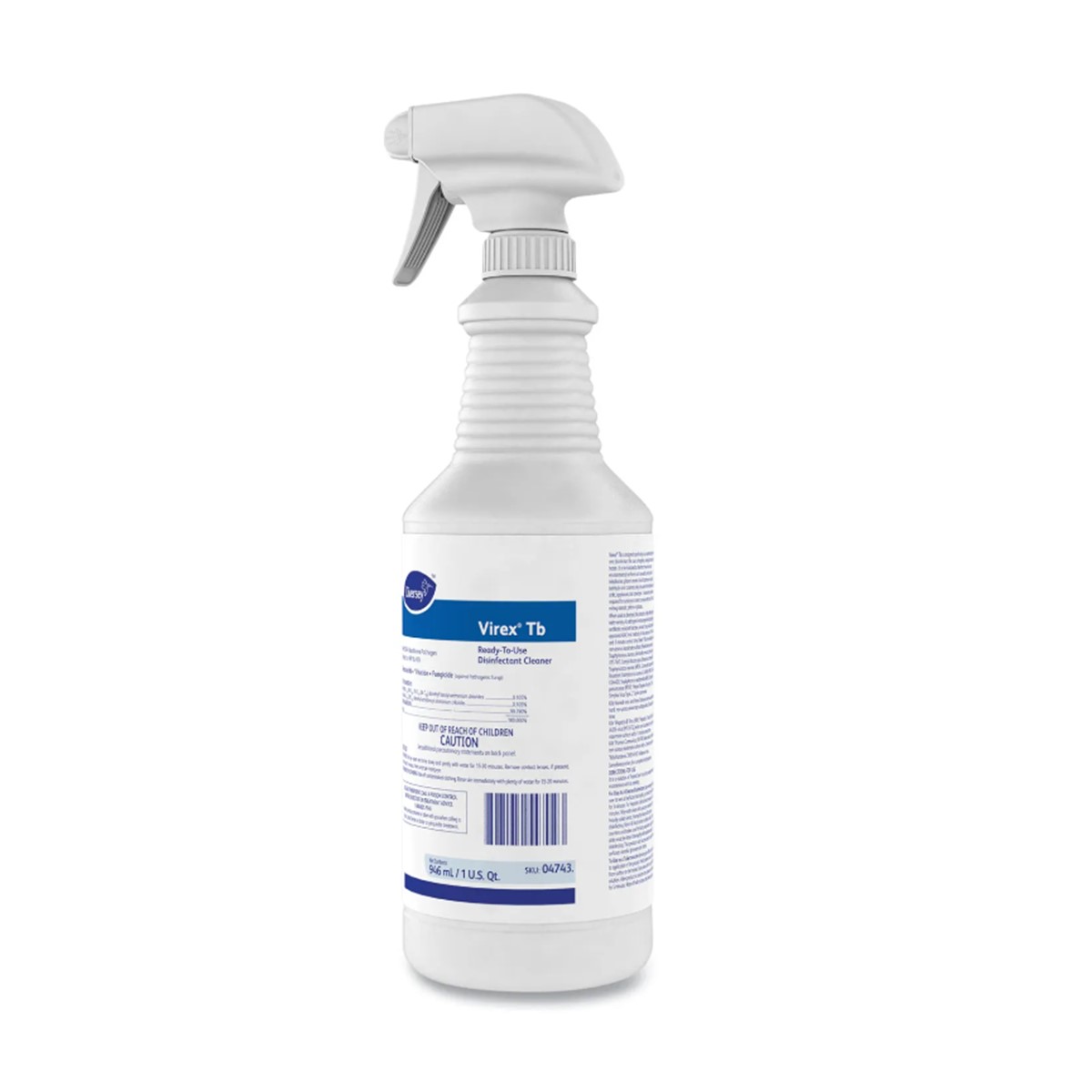 Virex TB Disinfectant Cleaner, LEMON SCENT, Liquid, 32 oz Bottle, 12 ...